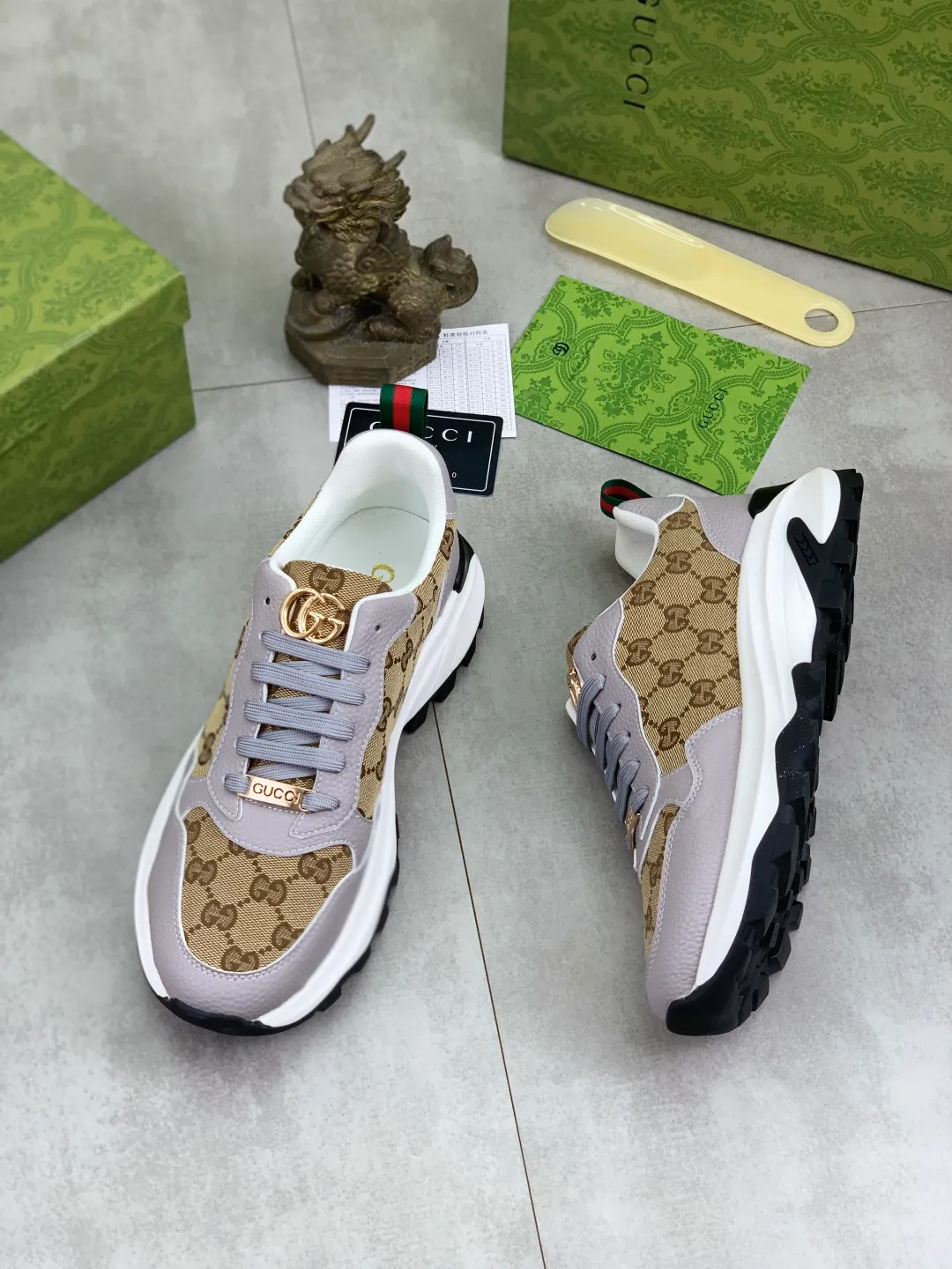 Men's shoes 💰P440💰[New model]🆘 The latest model from Gucci GUCCI official website🎁Classic casual and fashionable men's shoes👟Best model💥The version is simple and elegant, exclusive for trendy men. Unique official website latest brand elements👑Gucci original decoration, fashionable and generous, original soft calfskin fabric➕Comfortable soft first-layer pigskin lining ✅The official website specifies the wear-resistant casual outsole, the classic model is taken in kind🎬Color: 4️⃣colors available😍Number: 38-44